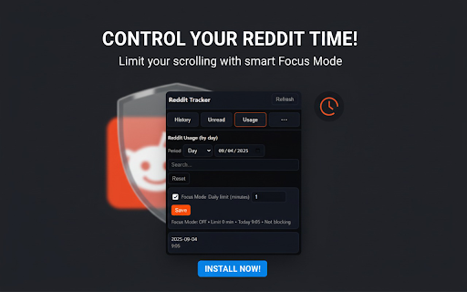 Reddit Sidebar Tracker :: Reddit sidebar: track viewed/unread & usage, foldered bookmarks, sub/keyword filters, smart capture with sensitive masking.