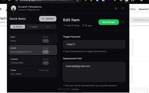 Slash | Quick Type Text Replacement Tool :: Slash is a modern & secure text replacement tool lets you reuse text instantly — no copy, no retype, no stress.