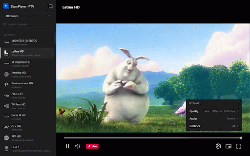 StamPlayer IPTV :: A video player for IPTV, M3U playlists, HLS, and DASH streams with EPG support.