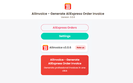 AliInvoice - Generate AliExpress Order Invoice :: Invoices for your AliExpress and Alibaba orders! Perfect for resellers, dropshippers who needs organized order documentation.