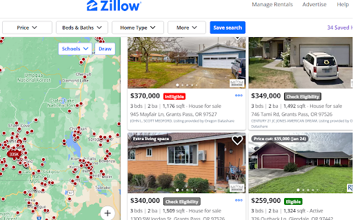 Zillow USDA Loan Eligibility Checker :: Quickly check if homes on Zillow are in eligible locations for USDA loans while browsing.