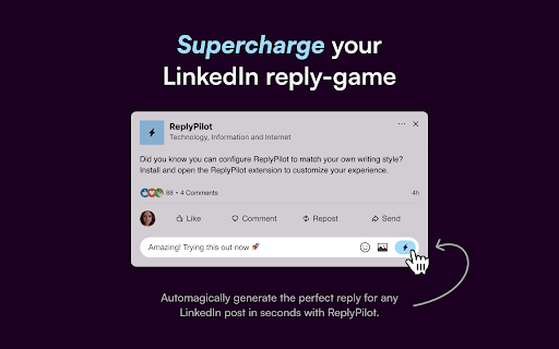 ReplyPilot :: Supercharge your LinkedIn reply-game.