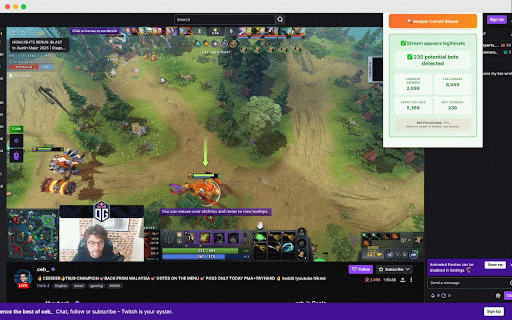 Twitch View Bot Checker :: Detect fake viewers and bots on Twitch streams. Analyze viewer ratios to identify suspicious activity. By FollowersPanda.com