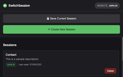 SwitchSession :: Manage multiple browser sessions for different accounts on any website