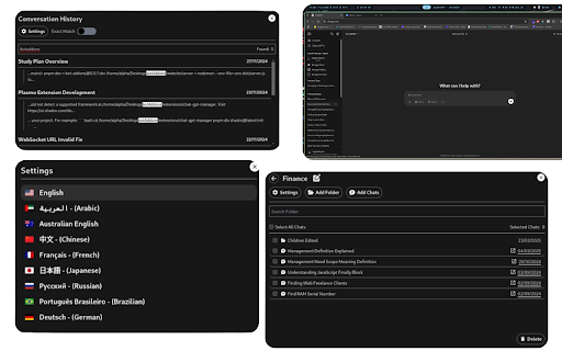 ChatGPT Manager :: ChatGPT Manager is a chrome web extension that helps user to manage their AI conversations.