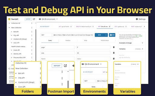 Test API :: Discover Test API - powerful rest client among api testing tools. Fast and lightweight online api tester in browser.