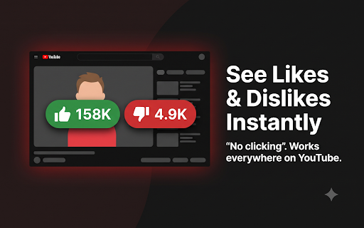 YouTube Dislike Preview :: See likes & dislikes on every YouTube thumbnail — instantly, no clicking required.