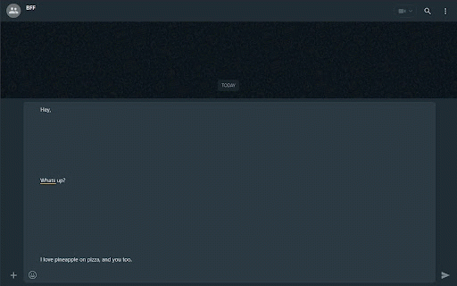WhatsApp Web Messagebox Resizer :: Adjust the size of your WhatsApp web chat box to compose longer messages more easily, e.g. when confessing your strong feelings for…