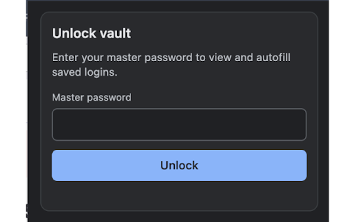 Local Password Manager :: Save passwords locally with master-password encryption and autofill on matching websites.