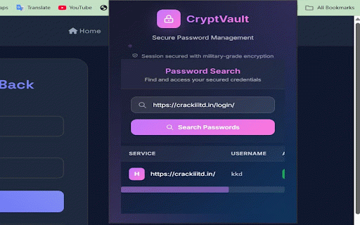 CryptVault Password Manager :: Autofill login forms using CryptVault