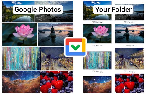 Google Photos - Album Download :: Download Google Photos albums in exact display order, including shared albums. No ZIP. Rename, sort & filter your photos & videos.