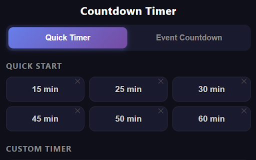 Simple Countdown Timer :: Set quick countdown timers or count down to your favorite events like birthdays, holidays, and more!