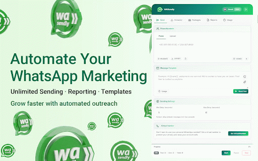 WASendly – WhatsApp Bulk Message Sender :: Send bulk and automated WhatsApp messages safely and easily with WASendly.