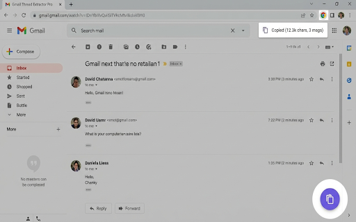Gmail Thread Extractor Pro :: Extract Gmail threads to clipboard with optional label management