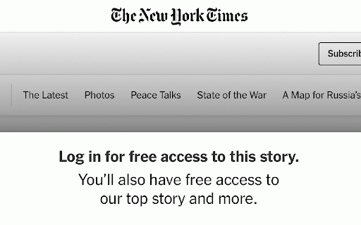 The New York Times Unlocker :: The New York Times Unlocker: An extension that whisks away subscription barriers and celebrates with a lively animation.