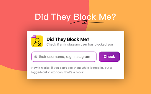 InsBK - IG Block Checker for Instagram :: Find out if someone blocked you on Instagram. Check any username in one click — fast, private, no password sharing.
