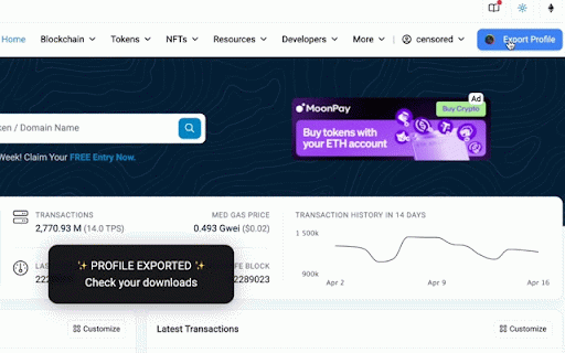 ES Profile Exporter :: Exports your ES explorer profile into a JSON file.
