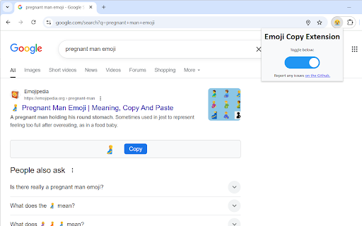 Emoji Copy Extension :: Copy any emoji from Emojipedia.org without having to leave the Google search results page!