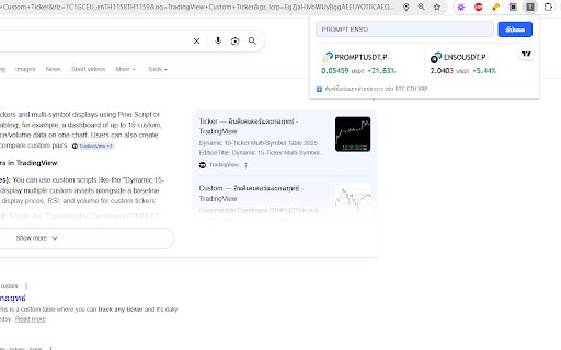 TradingView Custom Ticker :: TradingView Custom Ticker is a lightweight tool designed for crypto traders who want to keep a close eye on specific Binance…