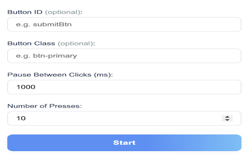 Auto Clicker :: Keeps pressing a button by ID or class at a specified interval.