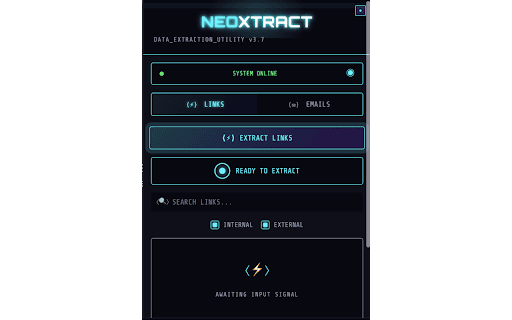 Neoxtract – Link & Email Extractor :: Extract links & emails from any webpage. Export to Excel/JSON. Fast, private, no tracking.