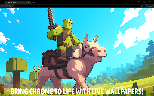 Minecraft Shrek Riding Pig Live Wallpaper :: Shrek rides a Minecraft pig in this hilarious and blocky live wallpaper! 🟩🐷