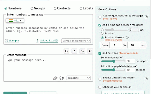 DP Sender - Free Bulk WhatsApp Sender :: Send bulk WhatsApp messages to multiple contacts, including text, images, and videos, directly from your browser