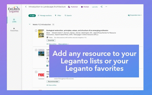 Leganto Cite it! Bookmarking Tool :: Leganto Cite it! bookmarking extension