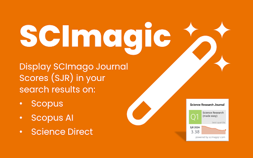 SCImagic :: Shows SCImago Rankings in Scopus & ScienceDirect