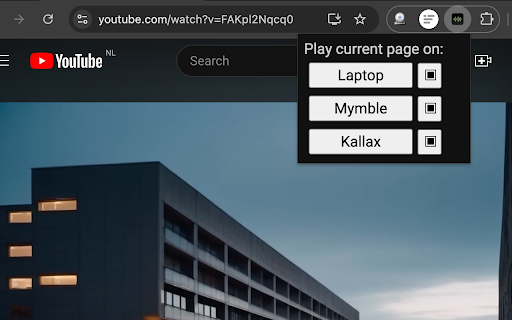 Lyrion Chrome URL Player :: Play the current URL on a Lyrion Music Server device