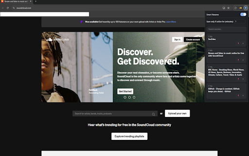 Smart Resume :: Save and resume your browsing sessions automatically