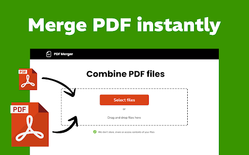 PDF Merger :: Get PDF Merger | PDF Combiner to merge pdf files online in just a few clicks. We don’t store or view your files - safe and simple!