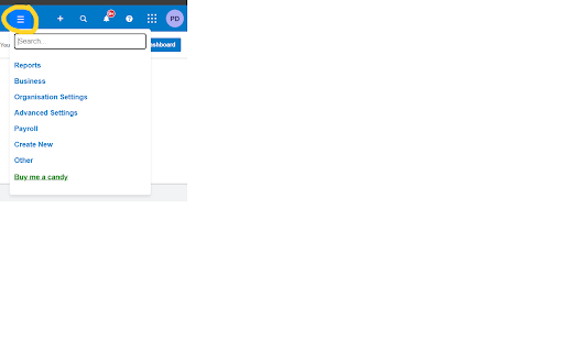 Xero Navigation :: Quickly navigate within Xero with search bar, without extra clicks and loading.