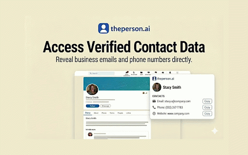 theperson.ai - Personality Insights + Contact Reveal :: Unlock buyer insights, accurate contact info, and custom outreach without leaving LinkedIn.