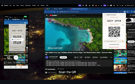 WebPult :: Use your phone as a remote and trackpad for your laptop browser: control video playback, volume, scrolling, mouse and keyboard.