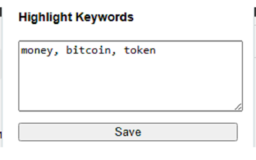Word Highlighter 2.0 :: Automatically highlights your custom keywords on every webpage.