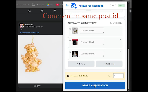 PostWi for Facebook :: # PostWi - Ultimate Facebook Auto Post & Comment Helper
**PostWi** is a powerful Chrome Extension designed to streamline your…