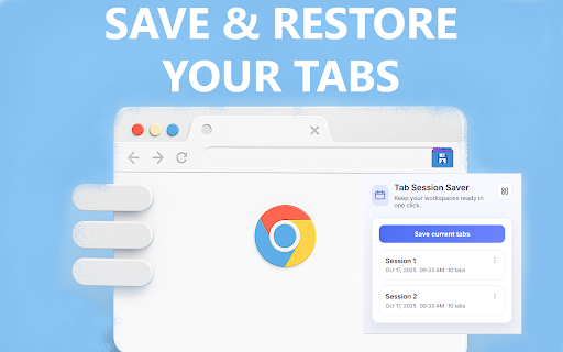 Tabs Session Saver :: Save and restore your tabs sessions easily