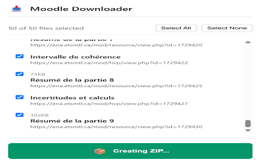 Moodle Downloader :: Automatically download course materials from Moodle