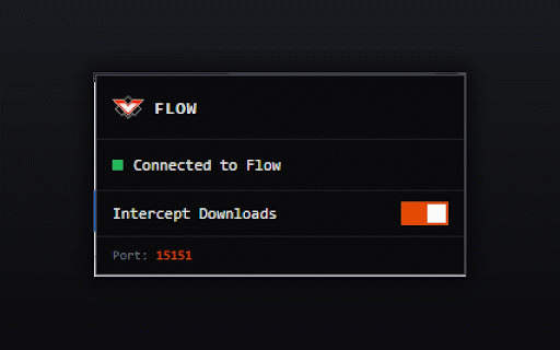 Flow Download Manager :: Intercept downloads and send them to Flow Download Manager for faster, managed downloads.