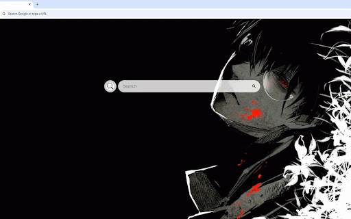 Ken Kaneki Tokyo Ghoul Re Live Wallpaper :: Ken Kaneki with glowing red kakugan eye surrounded by blood and white lilies.