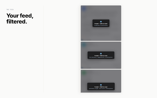 Frosted :: Your feed, filtered. Blurs cringe posts on LinkedIn.