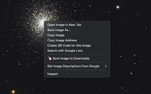 Save Image to Downloads :: Adds a right-click menu item to download images directly to the Downloads folder