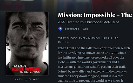 Stremio Buttons for Letterboxd :: Adds styled Stremio buttons to Letterboxd.com movie pages.