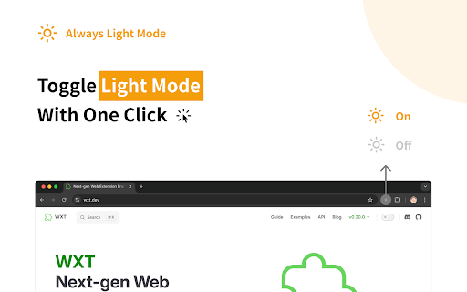 Always Light Mode :: Keep websites in light mode, regardless of your system dark mode settings.