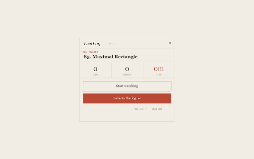 LeetLog :: AI-powered LeetCode revision tracker. Capture your sessions, generate revision notes, sync to spreadsheets.