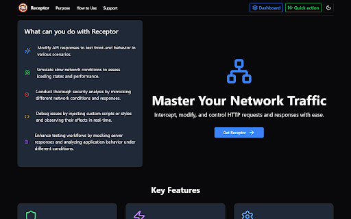 Receptor :: Intercept and modify fetch/xhr requests and responses on browser