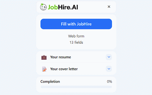 JobHire Quick Apply :: Auto-fill job applications with your JobHire profile