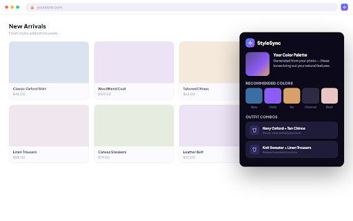 StyleSync :: AI-powered color palette recommender for clothing based on your appearance