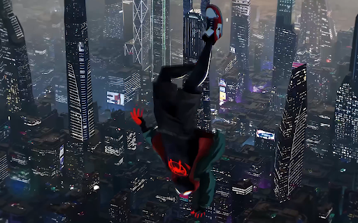 Miles morales in multiverse :: Transform your new tab into a vibrant multiverse with Miles Morales! Enjoy stunning HD video wallpapers of your favorite hero.